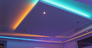 Натяжной потолок с подсветкой Киржач, цена от 2079 руб.